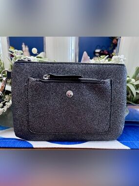 BCBG Sparkle Black Wristlet